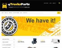 Tablet Screenshot of 4trucksparts.com